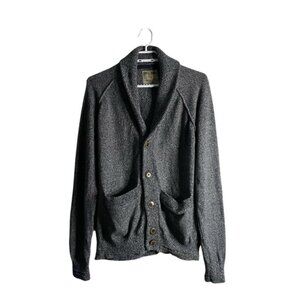 Garcia Jeans Men's Gray 100% Cotton Button Down Knit Cardigan